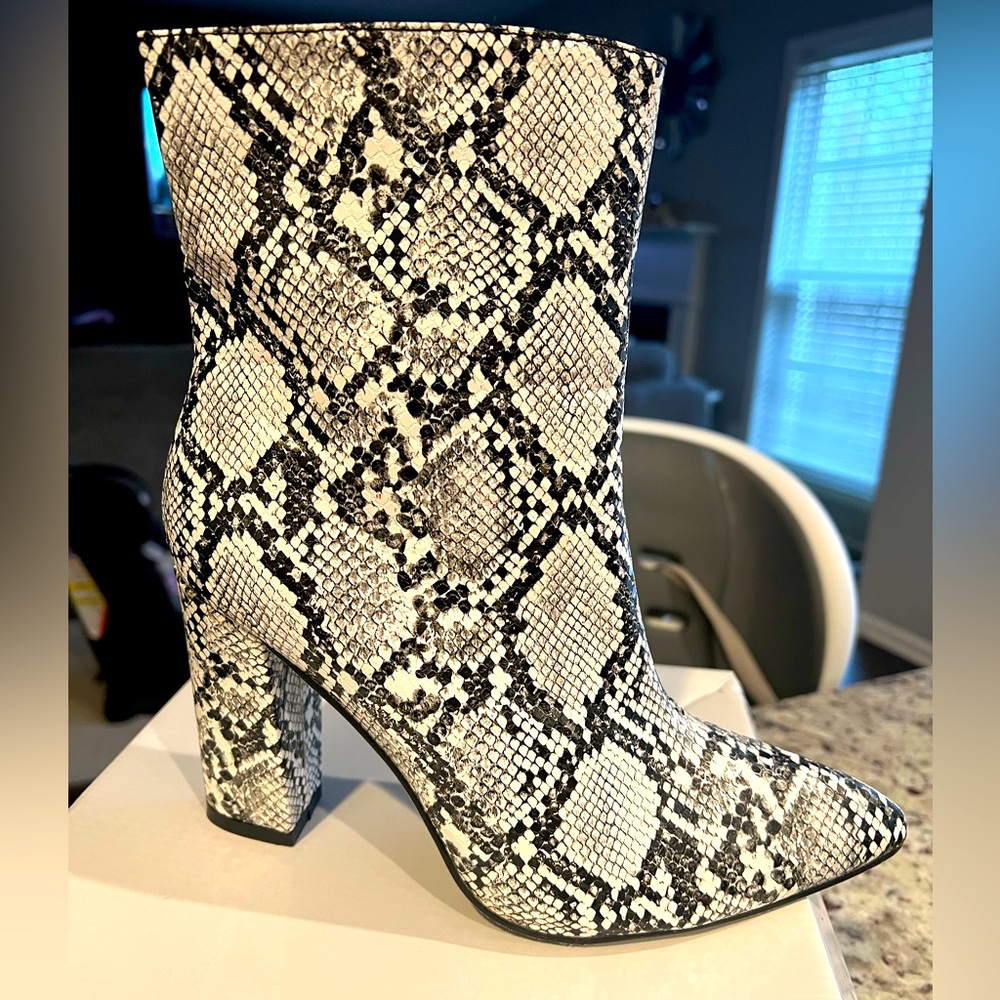 Snakeskin Ankle Boot